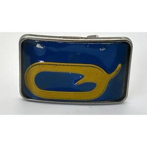 Upcycled License Plate Belt Buckle Metal